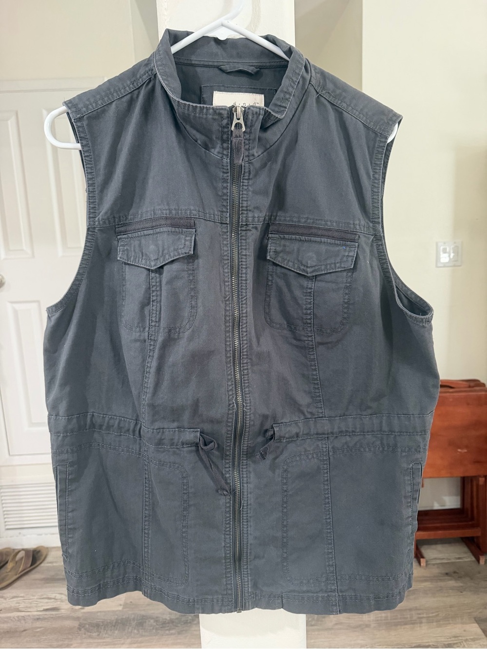 a new day Charcoal Gray Sleeveless Utility Vest